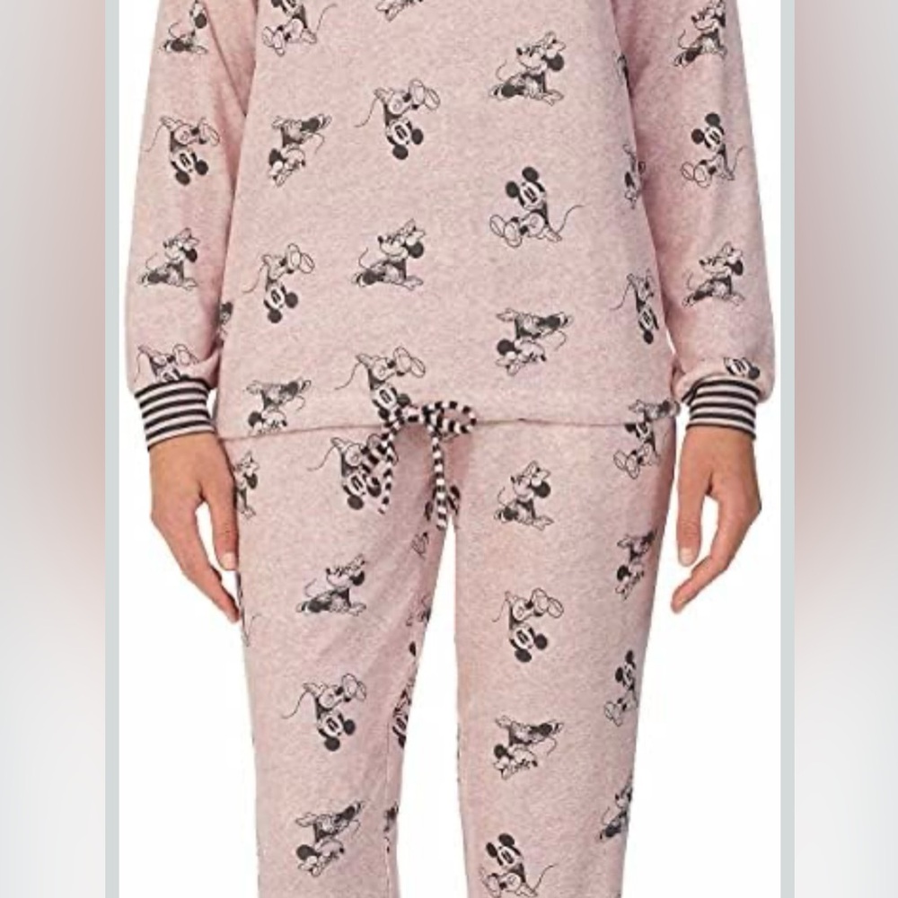 Disney Pink Mickey Mouse Pajama Set size medium
